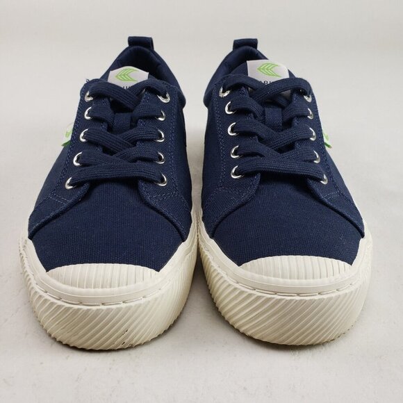 Cariuma Oca Low Canvas Sneaker Womens 9 Blue Lace Up Low Top Casual Shoe - Picture 4 of 11